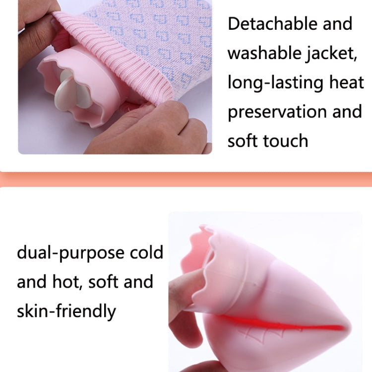 Winter Silicone Hand Warmer Cartoon Cute Water Injection Warm Water Bag, Colour: Pink Love - Hot Water Bags by buy2fix | Online Shopping UK | buy2fix