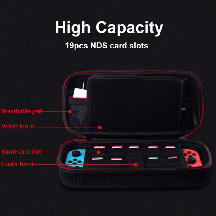 CHKJOK Game Console Bracket Function EVA Protective Sleeve For Switch Oled(Black) - Bags by CHKJOK | Online Shopping UK | buy2fix