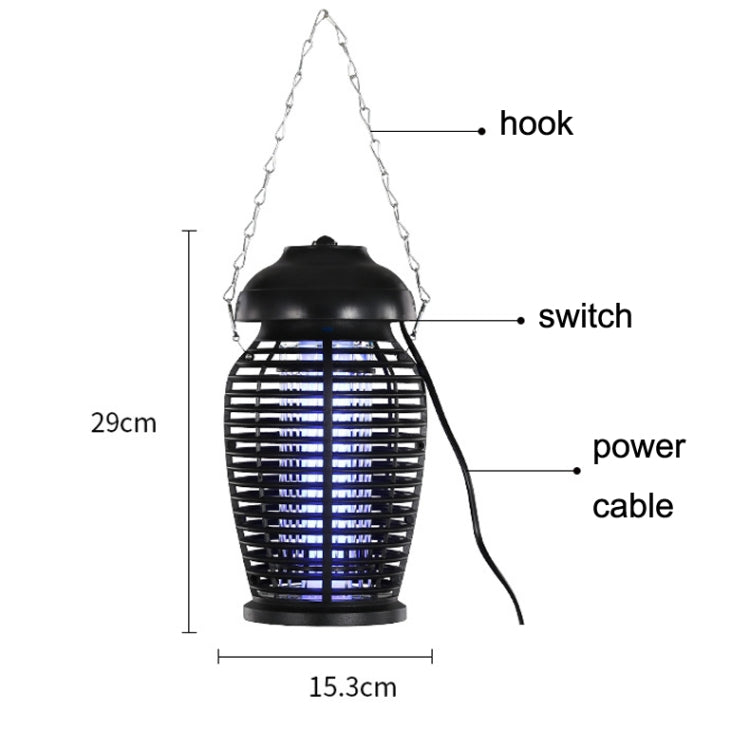 Outdoor Waterproof Mosquito Repellent Restaurant Hotel Fly Flyer Catcher, Plug Specification: US Plug(Black) - Repellents by buy2fix | Online Shopping UK | buy2fix