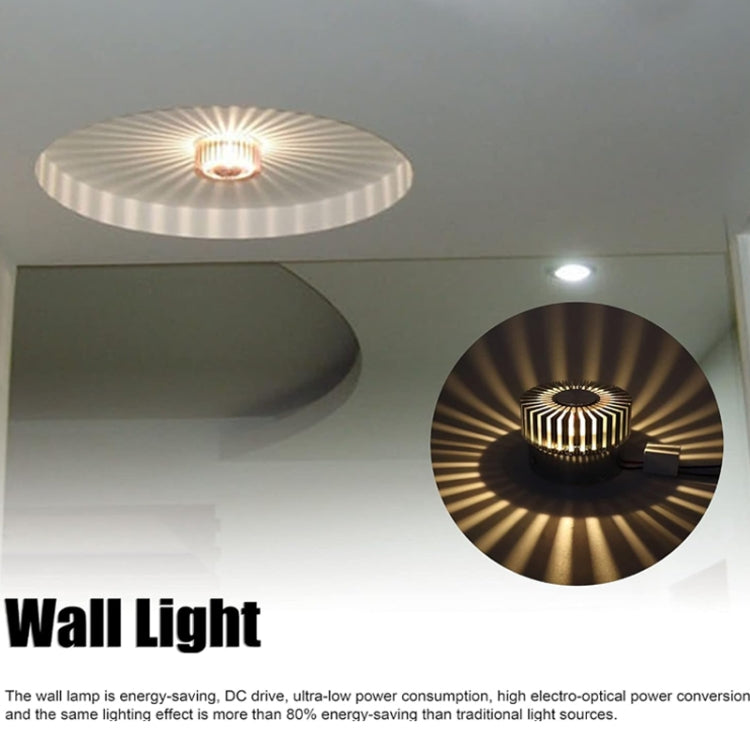 LED Aluminum Aisle Light Sunflower Corridor Lamp Decorative Light, Power source: Invisible Installation 3W(Green) - Novelty Lighting by buy2fix | Online Shopping UK | buy2fix