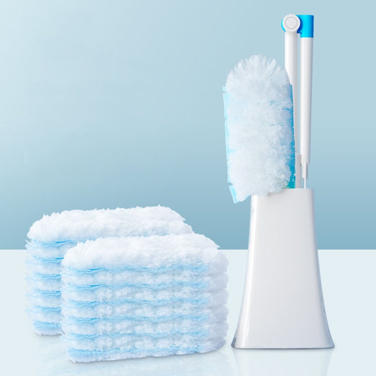 Disposable Household Vacuum Retractable Feather Duster, Style: With Base+12 Clothes - Sponges, Cloths & Brushes by buy2fix | Online Shopping UK | buy2fix
