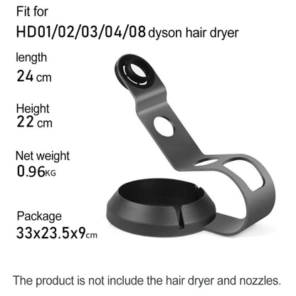 For Dyson Supersonic Hair Dryer Stand Holder With Cable Storage Function(Silver) - Hair Dryers & Accessories by buy2fix | Online Shopping UK | buy2fix