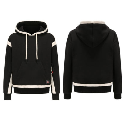 USB Smart Electric Heating Warming Thickened Hooded Sweatshirt, Size: XL(Black) - Hoodie by buy2fix | Online Shopping UK | buy2fix