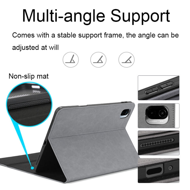 For Xiaomi 5/Pro/5G 11 inch All-inclusive Anti-drop Tablet Magnetic Protective Case with Pen Slot(Gray+Power Bag) - More Tablet Cases by buy2fix | Online Shopping UK | buy2fix