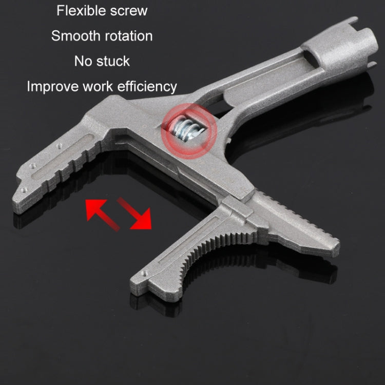 Multifunctional Movable Mouth Short Handle Bathroom Sink Wrench - Hex Key & Spanner by buy2fix | Online Shopping UK | buy2fix