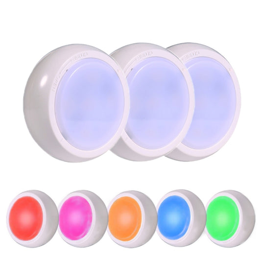 Ambience Pat Light Bedside Eye Protection Night Light, Color: RGBW Color Light Battery(3pcs No Remote Control) - Novelty Lighting by buy2fix | Online Shopping UK | buy2fix