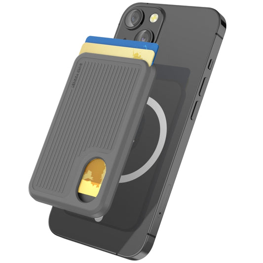 AhaStyle PT133-B Magnetic Vertical Silicone Card Holder(Grey) - Others Accessories by AhaStyle | Online Shopping UK | buy2fix
