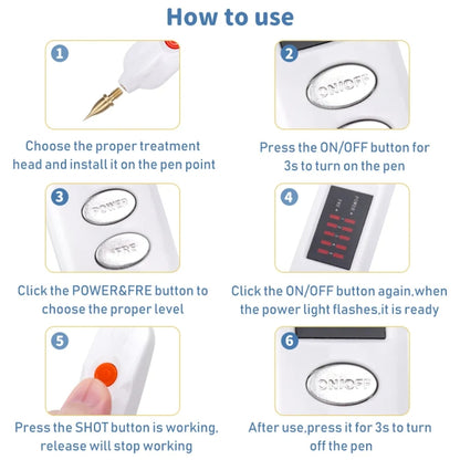 Spot Mole Pen Spot Removal Instrument Home Beauty Instrument, Spec: Charging Model UK Plug(Golden) - Beauty Instrument by buy2fix | Online Shopping UK | buy2fix