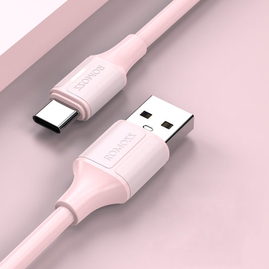 ROMOSS CB302V 1.2m 6A TYPE-C Mobile Phone Fast Charging Data Cable for Huawei/Xiaomi/Android(Pink) - USB-C & Type-C Cable by ROMOSS | Online Shopping UK | buy2fix