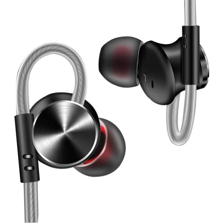 QKZ DM10 1.2m High-Quality In-Ear Metal Magnetic Sports Wired Earphones, Style: Grey - In Ear Wired Earphone by QKZ | Online Shopping UK | buy2fix