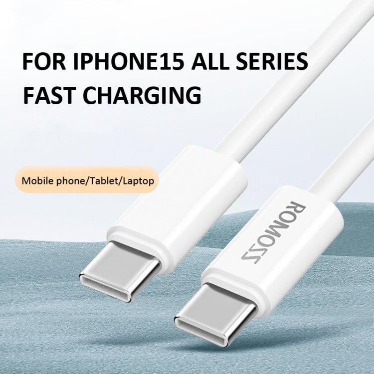 ROMOSS CB3235 PD30W USB-C / Type-C Data Cable Mobile Phone Fast Charging Cable  2m(Ivory White) - USB-C & Type-C Cable by ROMOSS | Online Shopping UK | buy2fix