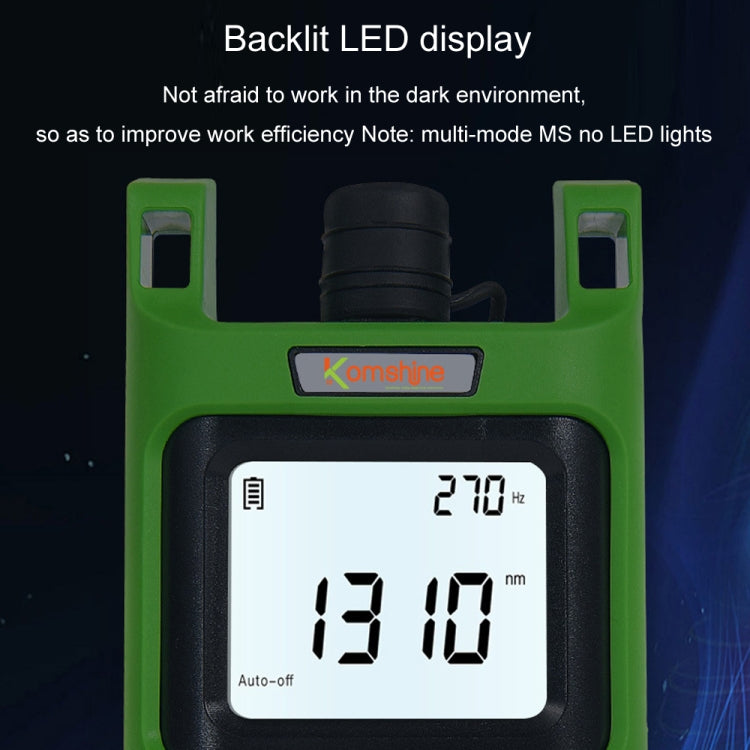 Komshine Handheld Laser Light Source Fiber Tester with LED Backlight, Model: KLS-35-M - Fiber Optic Test Pen by Komshine | Online Shopping UK | buy2fix