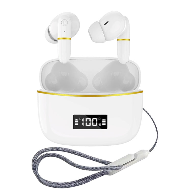 J2 Bluetooth Earphones With Digital Charging Compartment Wireless Charging In-Ear(White) - Bluetooth Earphone by buy2fix | Online Shopping UK | buy2fix