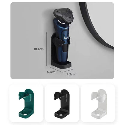 Electric Shaver Punch-free Wall-mounted Bracket Storage Rack Base(White) - Shelf & Hooks by buy2fix | Online Shopping UK | buy2fix