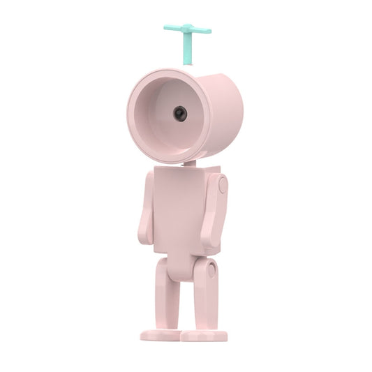 Mini Astronaut Magnetic LED Night Light Desktop Building Block Ornaments Desk Lamp, Color: Round Pink - Bedside Light by buy2fix | Online Shopping UK | buy2fix