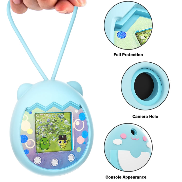 For Tamagotchi Pix Cartoon Electronic Pet Gaming Machine Silicone Protective Cover, Color: Blue - Accessories by buy2fix | Online Shopping UK | buy2fix