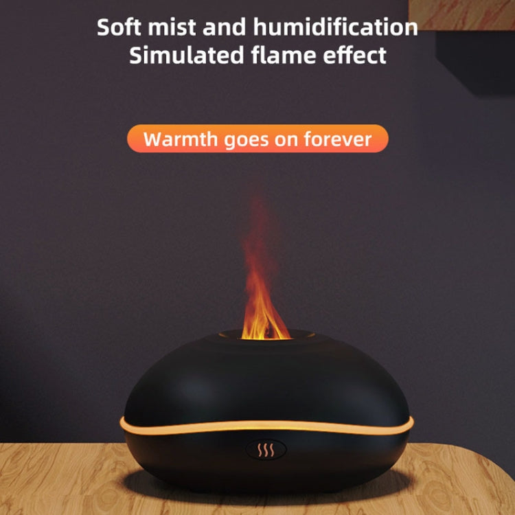 SD13 200ML Car USB Flame Aromatherapy Diffuser Home LED Night Light Silent Mist Humidifier(White) - Air Purifiers & Accessories by buy2fix | Online Shopping UK | buy2fix