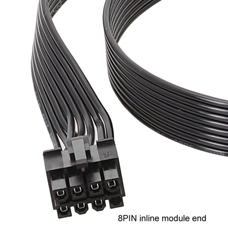 60cm For Corsair 18AWG Flat Cable Power Module Cable Graphics Card Module Cable 8Pin To 8Pin 6+2(Block Type) - Power Cord by buy2fix | Online Shopping UK | buy2fix