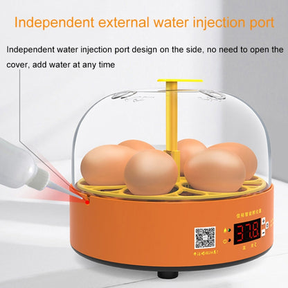 6-Eggs Small Household Experimental Children Smart Chicken Incubators, Spec: Dual-electric Automatic EU Plug - Incubators by buy2fix | Online Shopping UK | buy2fix