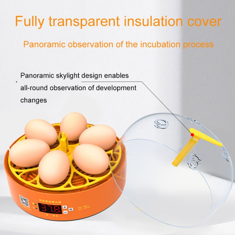 6-Eggs Small Household Experimental Children Smart Chicken Incubators, Spec: Automatic US Plug - Incubators by buy2fix | Online Shopping UK | buy2fix