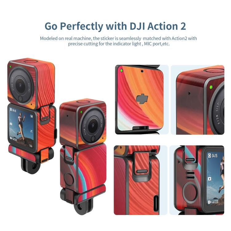 For DJI Action 2 aMagisn Body Protection Paper Scratch-Resistant Film Accessories, Style: Power Colorful Painting 2 - Protective Film & Stickers by aMagisn | Online Shopping UK | buy2fix