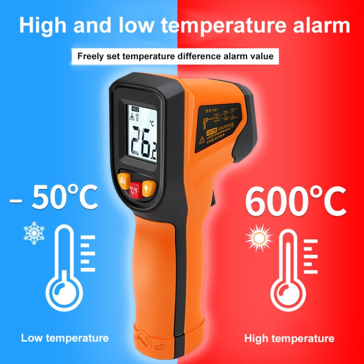 NJTY Digital Display High-Precision Infrared Thermometer For Bakery Kitchen Industry, Spec: T400A (Adjustable) - Digital Thermometer by NJTY | Online Shopping UK | buy2fix