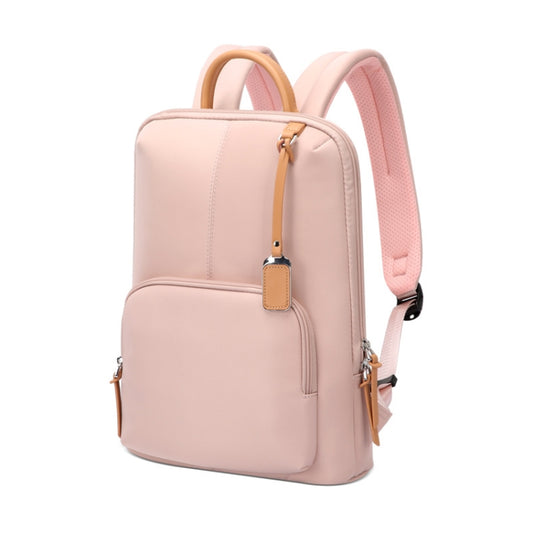 Bopai 62-126521 14-inch Laptop Thin and Light Business Waterproof Backpack(Pink) - Backpack by Bopai | Online Shopping UK | buy2fix