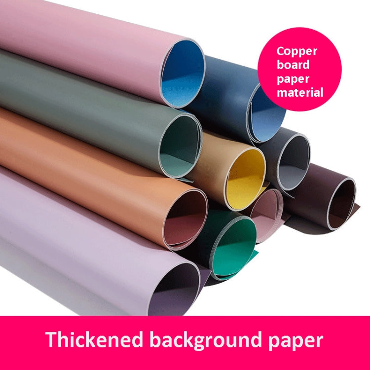 2pcs 60cm Double-Sided Background Board + 7pcs Backdrop Paper Photography Props Set, Spec: Set 1 - Solid Color by buy2fix | Online Shopping UK | buy2fix