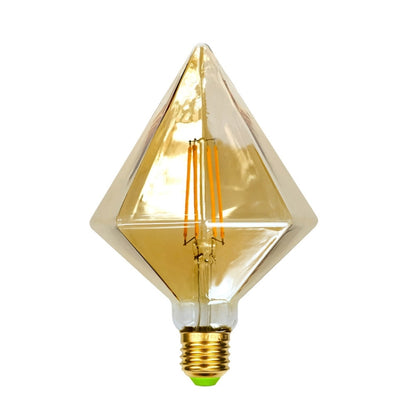 E27 Screw Port LED Vintage Light Shaped Decorative Illumination Bulb, Style: Diamond Gold(220V 4W 2700K) - LED Blubs & Tubes by buy2fix | Online Shopping UK | buy2fix