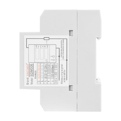 SINOTIMER SDM006 Din Rail AC Voltage Current Frequency Power Electricity Multi-Function Detection Meter - Current & Voltage Tester by SINOTIMER | Online Shopping UK | buy2fix