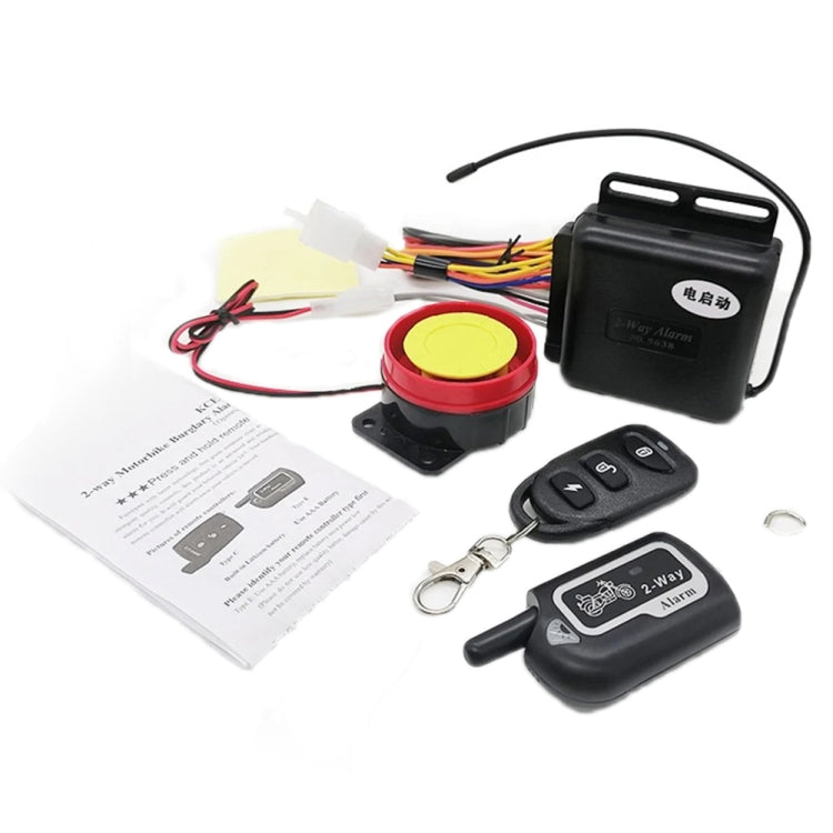 Two-Way Dual Remote Control Vibration Motorcycle Anti-Theft Device(YL-B011) - Theft Protection by buy2fix | Online Shopping UK | buy2fix