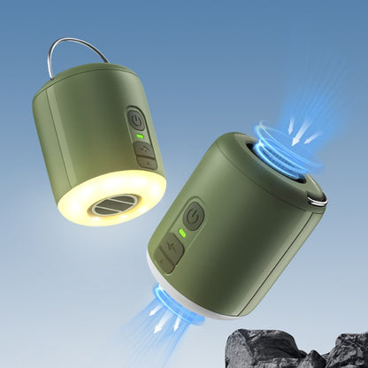 CP-17 Outdoor Multifunctional Camping Light Electric Mini Wireless Air Pump(Green) - Camping Lighting by buy2fix | Online Shopping UK | buy2fix