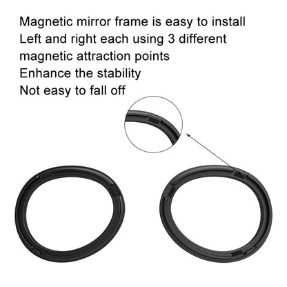 For Apple Vision Pro Magnetic Frame VR Glasses Smart Accessories, Style: 1.67 Refractive Index Frame+0-400 Degree Lens - VR Accessories by buy2fix | Online Shopping UK | buy2fix