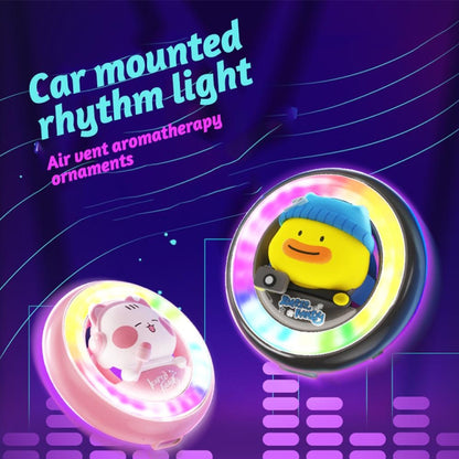 ICARER FAMILY XX-28 Car Aromatherapy Colorful Rhythm Lights Air Vent Aromatherapy Decoration(Purple) - Air Freshener by ICARER FAMILY | Online Shopping UK | buy2fix