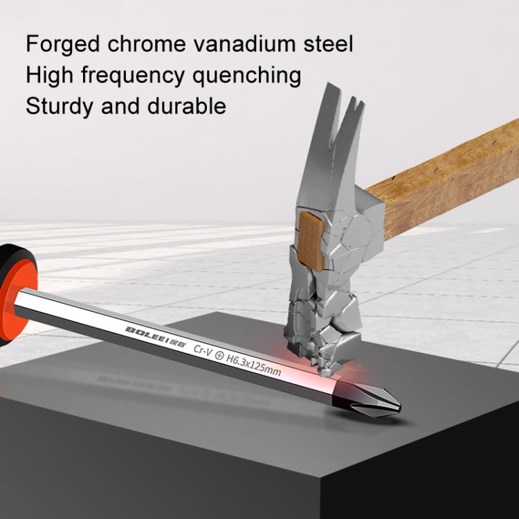 BOLEEI 6.0x125mm Phillips Heart Piercing Knockable Screwdriver Convertible Tool - Screwdriver Tools by BOLEEI | Online Shopping UK | buy2fix