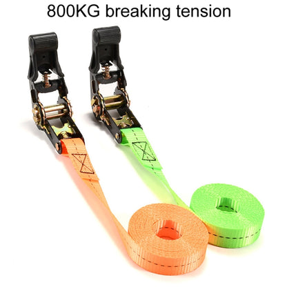 Motorcycle Ratchet Tensioner Cargo Bundling And Luggage Fixing Straps, Specification: Fluorescent Green 1m - Towing Bars by buy2fix | Online Shopping UK | buy2fix