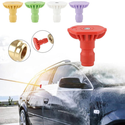 High-pressure Car Washer Nozzle Fan-shaped 1/4 Quick Plug Connector Water Rifle Parts, Specification: 15 Degree (1.6 Nozzle) - Car Washer & Accessories by buy2fix | Online Shopping UK | buy2fix