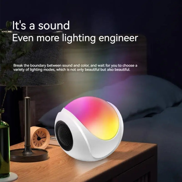 SY-688 TWS RGB Colorful Light Mini Card Bluetooth Speaker(White) - Mini Speaker by buy2fix | Online Shopping UK | buy2fix