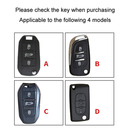 For Citroen Car Key Cover Multifunctional Keychain Anti-lost Number Plate(D) - Car Key Cases by buy2fix | Online Shopping UK | buy2fix