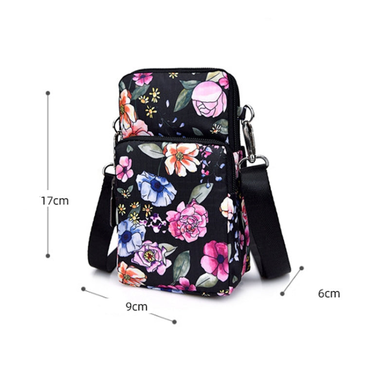 Printed Crossbody Mobile Phone Bag Mini Wallet With Arm Band, Style: Scenery - Single-shoulder Bags by buy2fix | Online Shopping UK | buy2fix