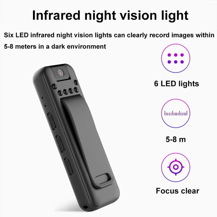 Mrobo D3 1080P Rotating Camera HD Infrared Night Recording Pen, Size: 16 GB(Black) - Recording Pen by Mrobo | Online Shopping UK | buy2fix