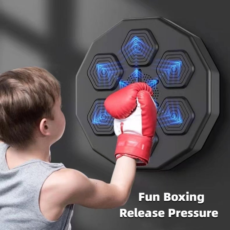 Bluetooth Intelligent Music Boxing Trainer Wall Mounted Electronic Boxing Practice With Adult Red Gloves - Boxing by buy2fix | Online Shopping UK | buy2fix