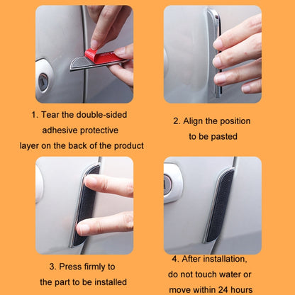 Car Door Anti-collision Strip Anti-scratch Decorative Sticker, Color: Q3 Red - Anti Collision Sticker by buy2fix | Online Shopping UK | buy2fix