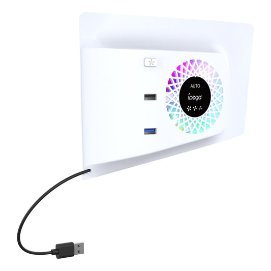 For PS5 Slim ipega PG-P5S019 Temperature Control Cooling Fan Face Cover Cooler + USB HUB with RGB Lights - Others by ipega | Online Shopping UK | buy2fix