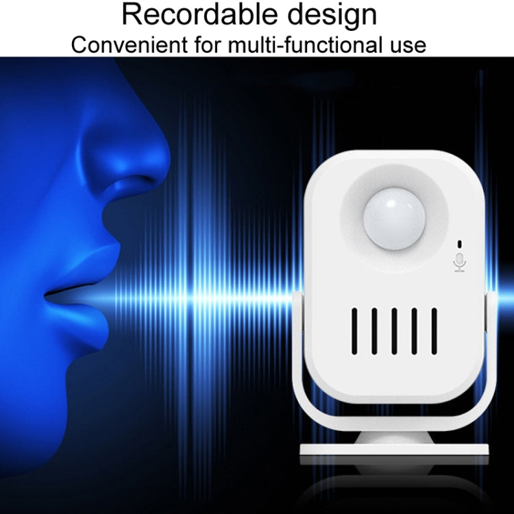 N911P Intelligent Infrared Sensor Recordable Doorbell Welcome Voice Prompt Loudspeaker - Sensor Doorbell by buy2fix | Online Shopping UK | buy2fix