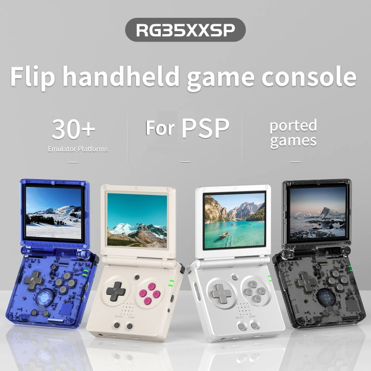 ANBERNIC RG35XXSP 3.5'' IPS Screen Flip Handheld Console Linux System WIFI Retro Video Game Player  64G(Grey) - Pocket Console by ANBERNIC | Online Shopping UK | buy2fix