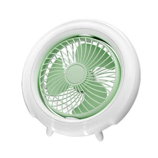 Night Light Desktop Folding Fan Outdoor Camping Hanging Mini Fan, Color: Green Basic - Electric Fans by buy2fix | Online Shopping UK | buy2fix