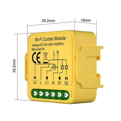 ZigBee Graffiti Curtain Switch On / Off Module - Smart Switch by buy2fix | Online Shopping UK | buy2fix