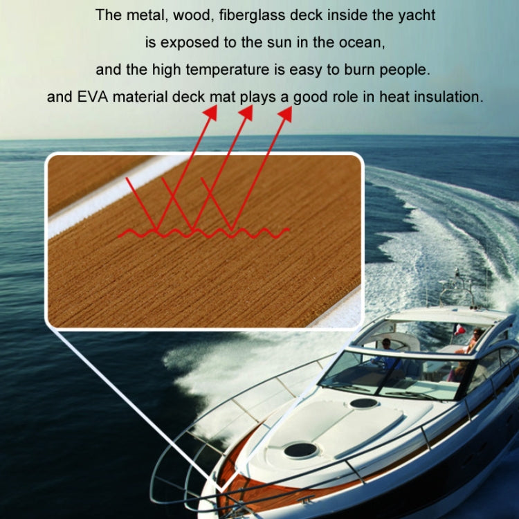 240x90x0.6cm Yacht RV Modification Imitation Teak Floor EVA Anti-slip Mat - Floor Mats by buy2fix | Online Shopping UK | buy2fix