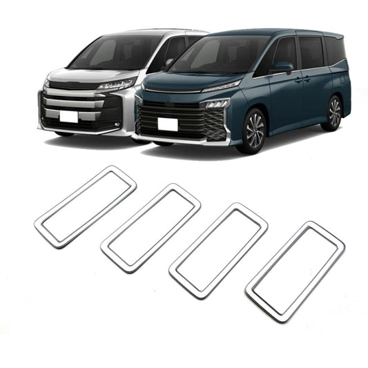 For Toyota 2022 Voxy/Noah 90 Series Rear Air Vent Decorative Frame(Matte Silver) - Car Interior Mouldings by buy2fix | Online Shopping UK | buy2fix